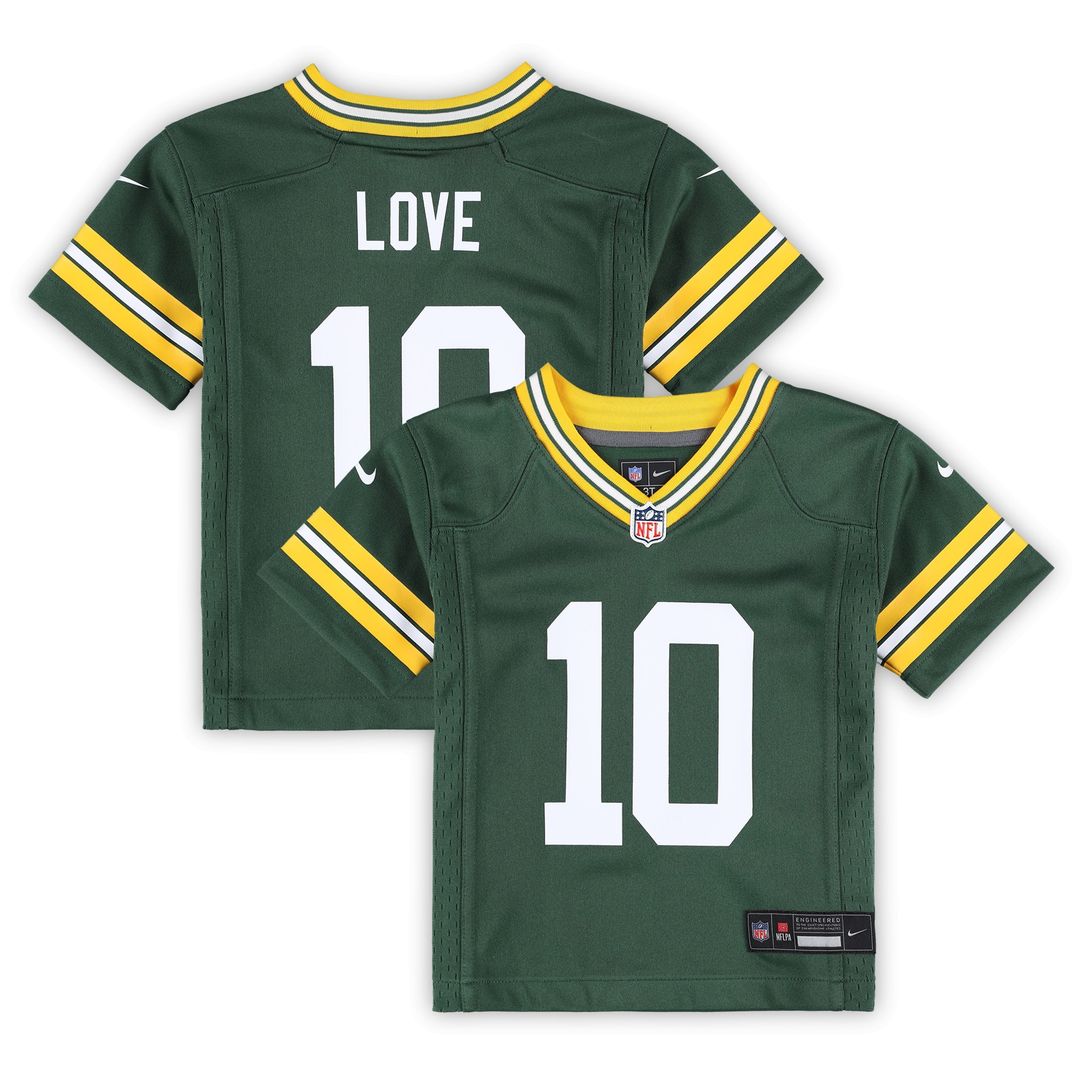 Jordan Love Green Bay Packers Nike Toddler Game Jersey - Green Official NFL Team Apparel Football Fan Gear
