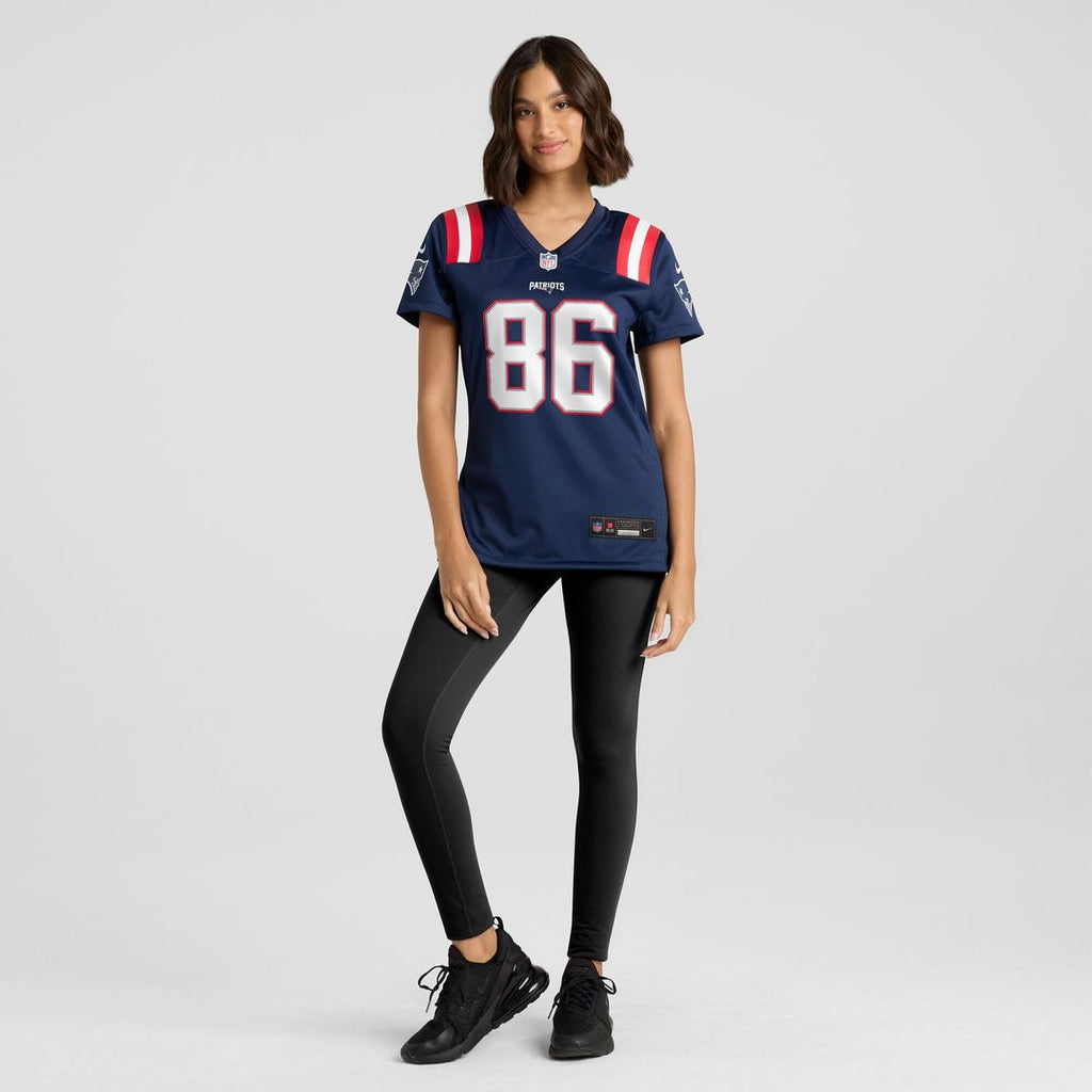 Efton Chism III New England Patriots Nike Women's Team Game Jersey - Navy Official NFL Team Apparel Football Fan Gear