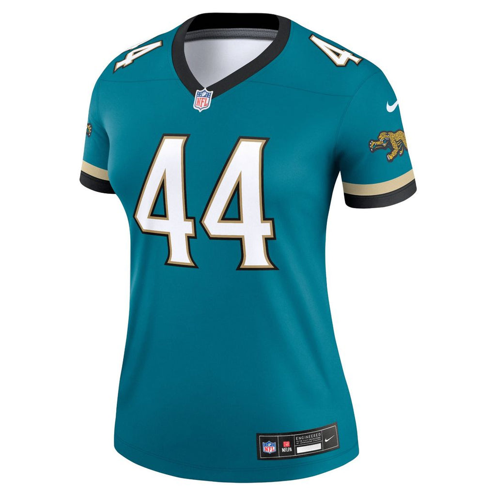 Travon Walker Jacksonville Jaguars Nike Women's Alternate Legend Player Performance Top - Prowler Throwback Teal NFL Fan Gear Popular Style