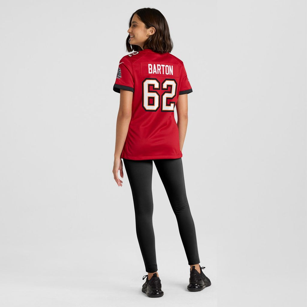 Graham Barton Tampa Bay Buccaneers Nike Women's Game Jersey - Red Official NFL Team Apparel Football Fan Gear