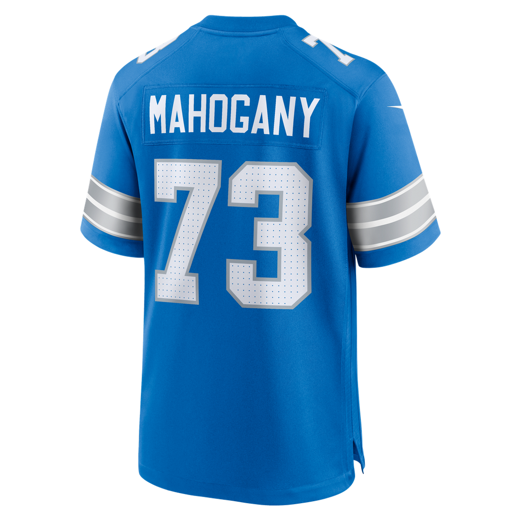 Christian Mahogany Detroit Lions Nike Team Game Jersey - Blue Official NFL Team Apparel Football Fan Gear