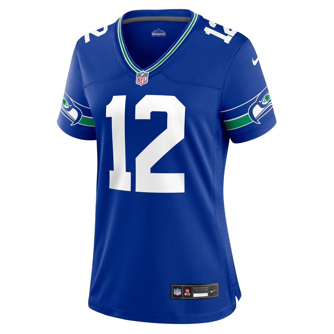 12s Seattle Seahawks Nike Women's Team Game Jersey - College Navy Official NFL Team Apparel Football Fan Gear