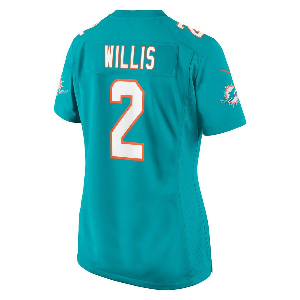Malik Willis Miami Dolphins Nike Women's Game Jersey - Aqua Official NFL Team Apparel Football Fan Gear