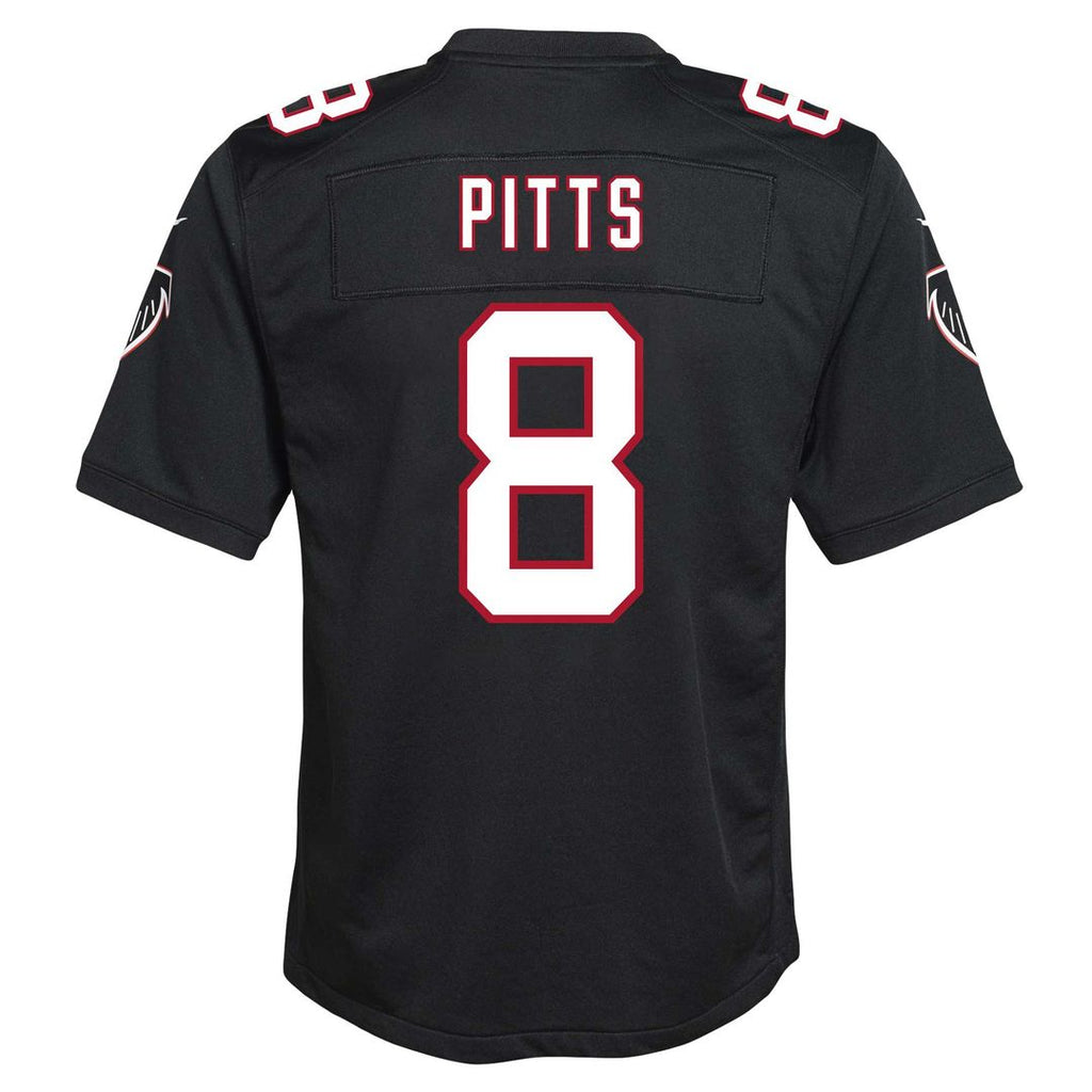 Kyle Pitts Sr. Atlanta Falcons Nike Youth Game Jersey - Black Official NFL Team Apparel Football Fan Gear