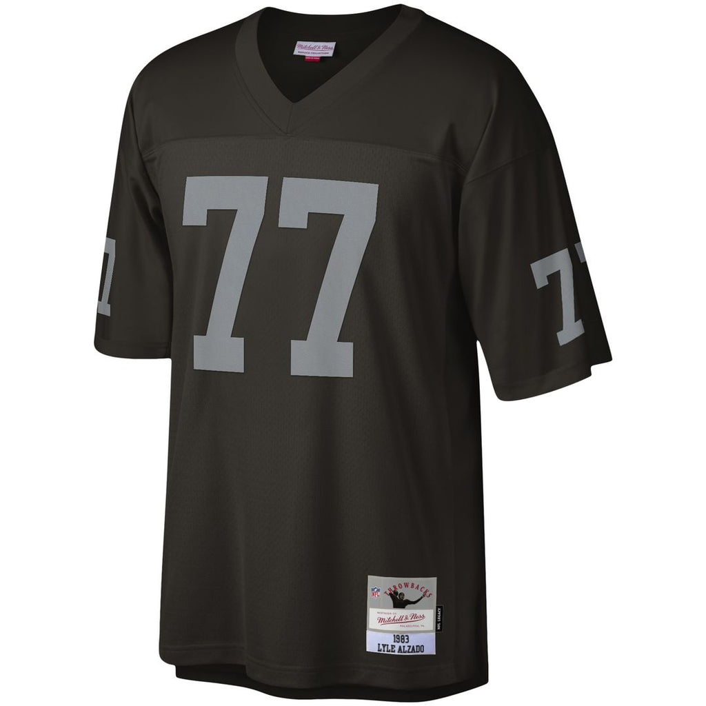 Lyle Alzado Las Vegas Raiders Mitchell & Ness Legacy Replica Jersey - Black Official NFL Team Apparel Football Fan Gear