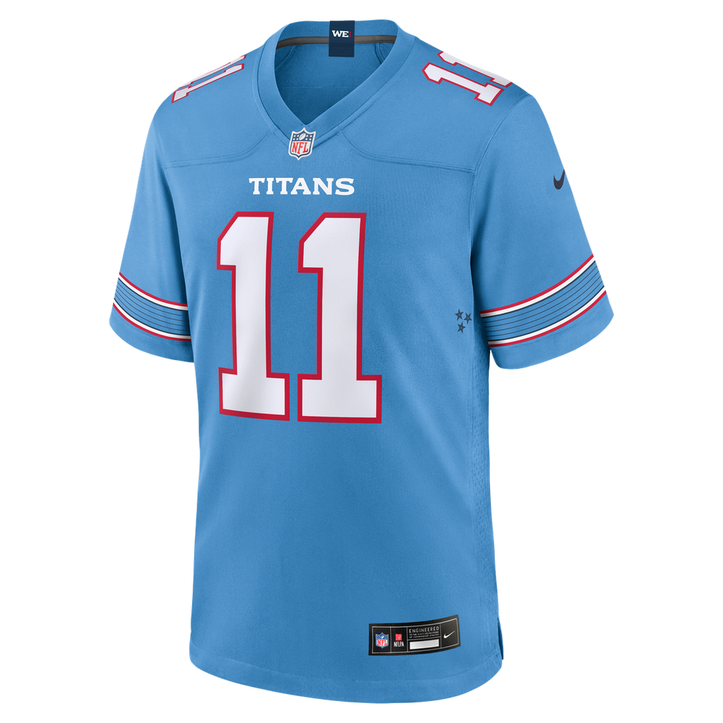 Jermaine Johnson II Tennessee Titans Nike Team Game Jersey - Light Blue Official NFL Team Apparel Football Fan Gear