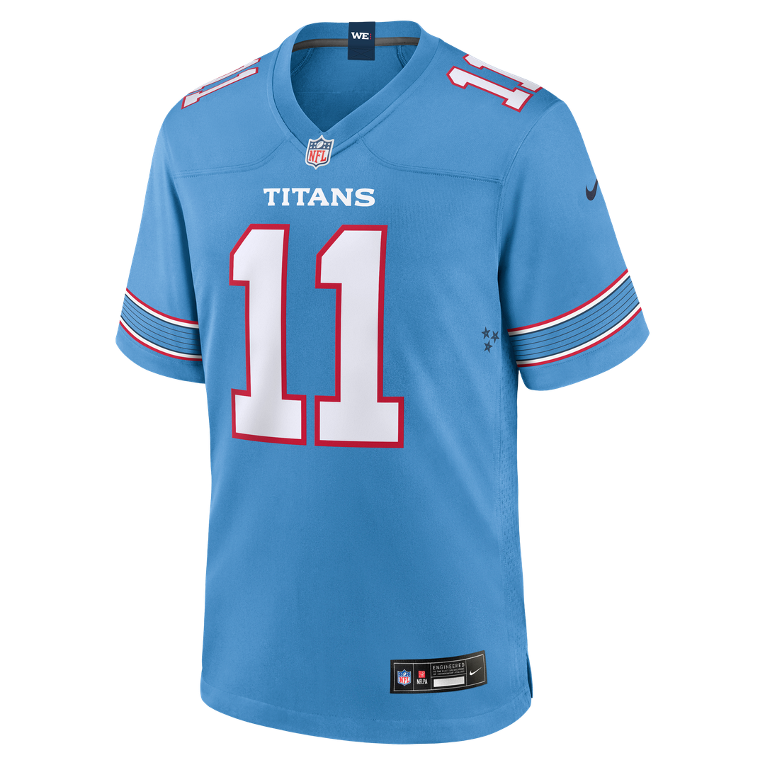 Jermaine Johnson II Tennessee Titans Nike Team Game Jersey - Light Blue Official NFL Team Apparel Football Fan Gear