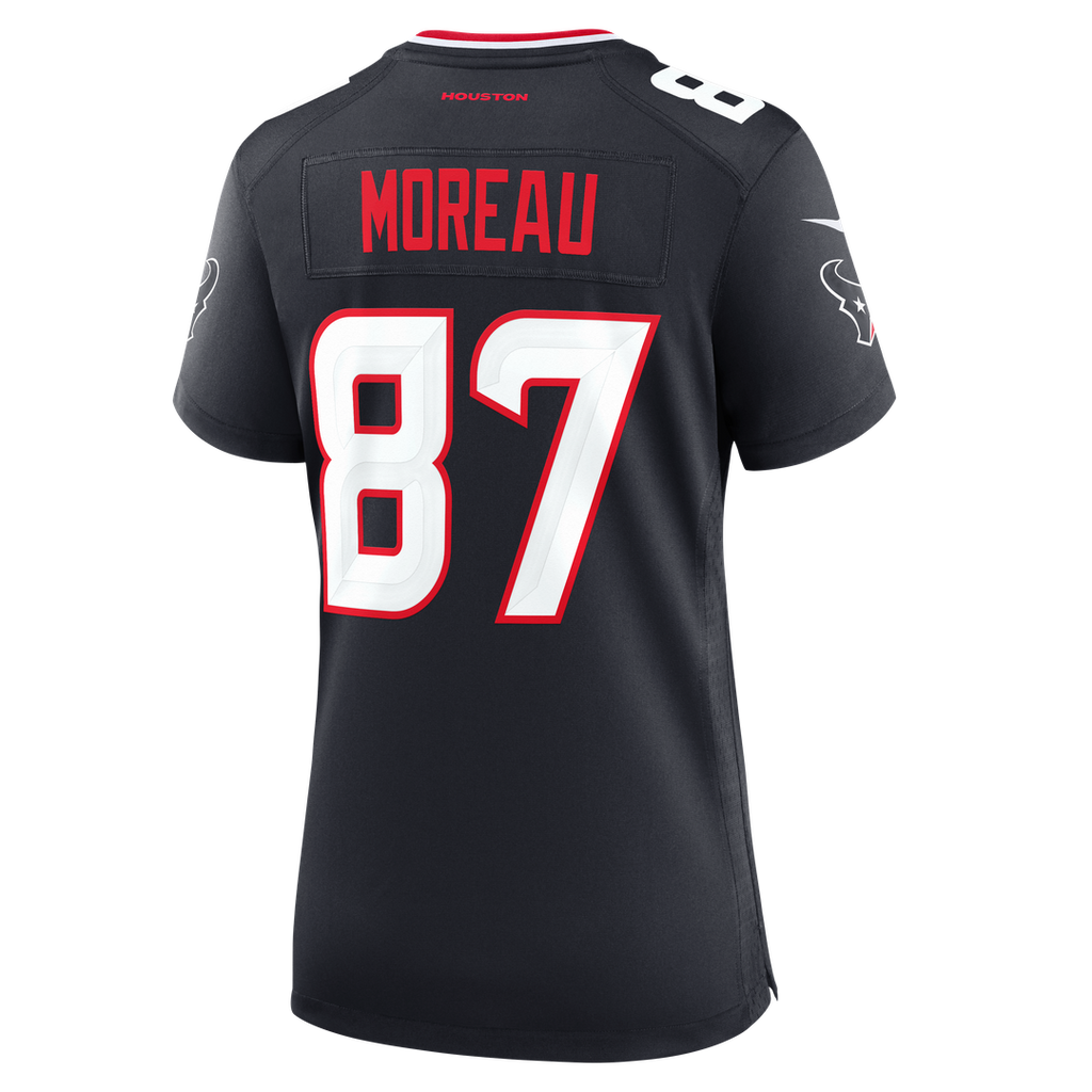 Foster Moreau Houston Texans Nike Women's Team Game Jersey - Navy Official NFL Team Apparel Football Fan Gear