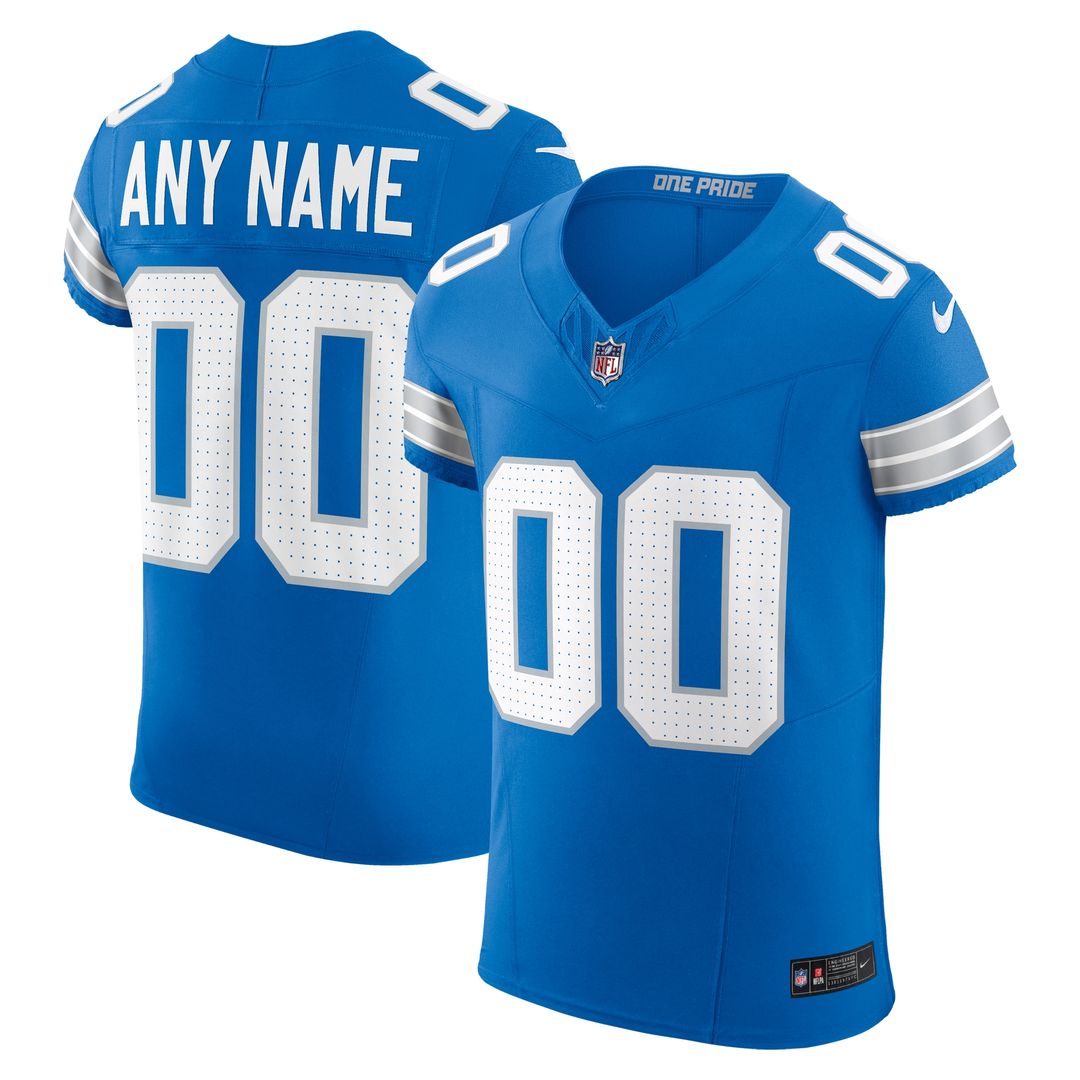 Detroit Lions Nike Alternate Vapor F.U.S.E. Elite Custom Jersey - Black Official NFL Team Apparel Football Fan Gear