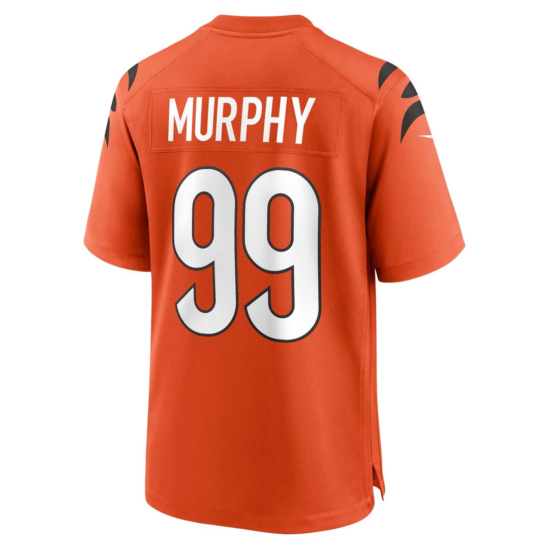 Myles Murphy Cincinnati Bengals Nike Alternate Game Jersey - Orange Official NFL Team Apparel Football Fan Gear