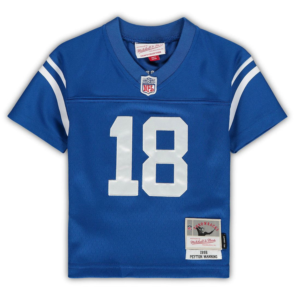 Peyton Manning Indianapolis Colts Mitchell & Ness Toddler 1998 Retired Legacy Jersey - Royal Official NFL Team Apparel Football Fan Gear