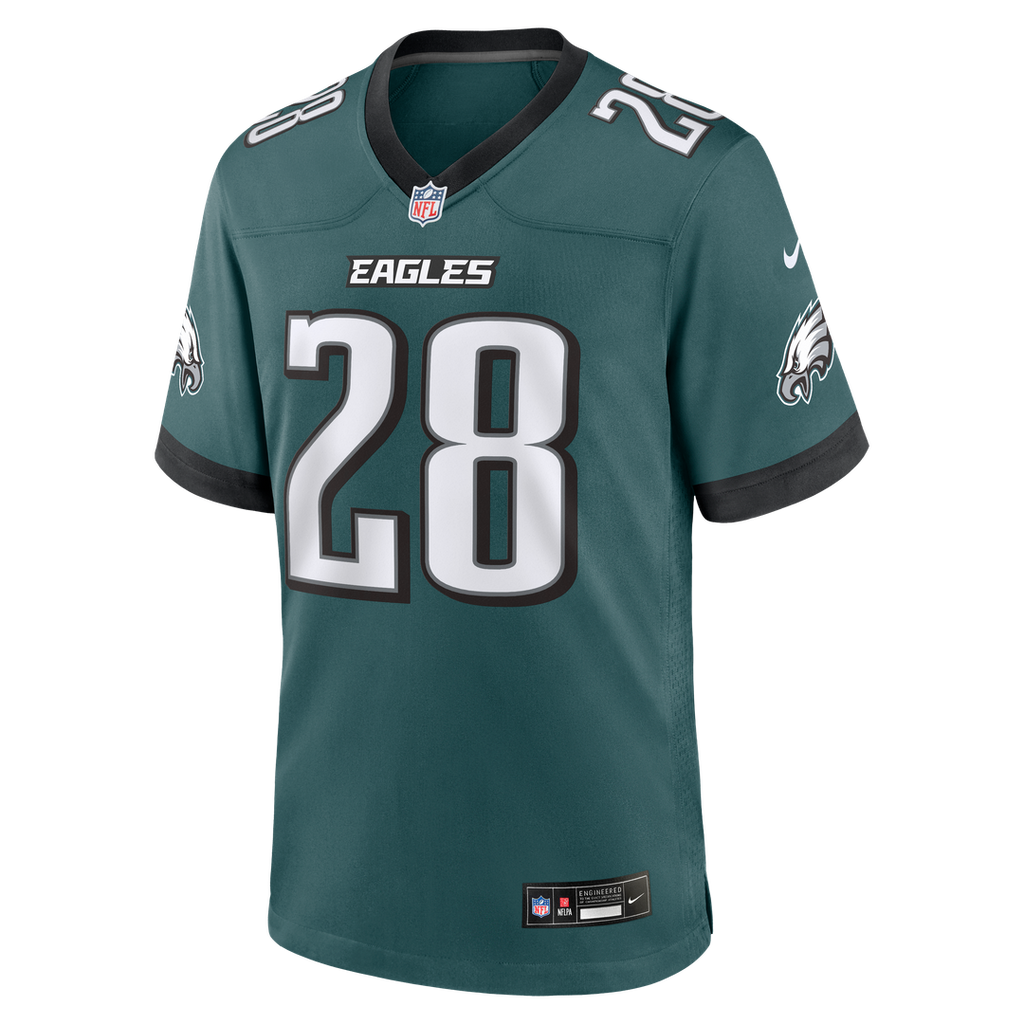 Will Shipley Philadelphia Eagles Nike Team Game Jersey - Midnight Green Official NFL Team Apparel Football Fan Gear