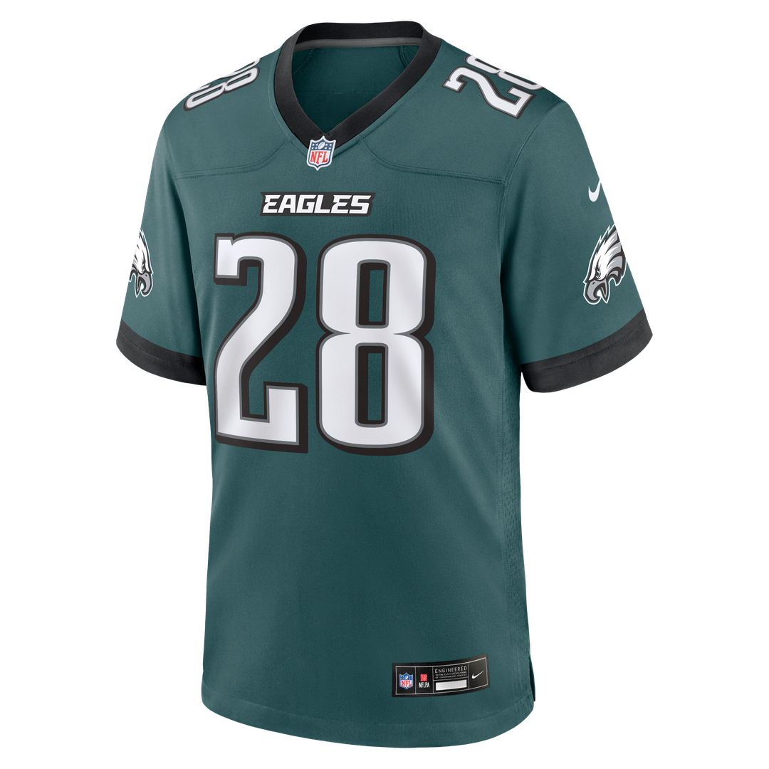 Will Shipley Philadelphia Eagles Nike Team Game Jersey - Midnight Green Official NFL Team Apparel Football Fan Gear