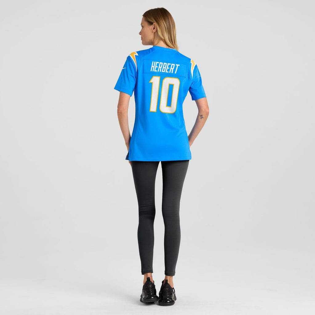 Justin Herbert Los Angeles Chargers Nike Women's Player Game Jersey - Powder Blue Official NFL Team Apparel Football Fan Gear
