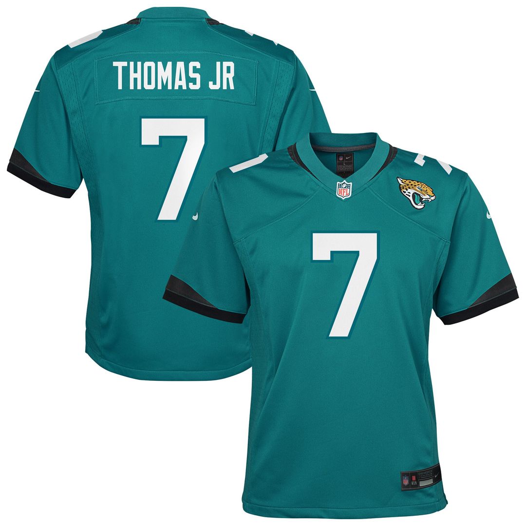 Brian Thomas Jr. Jacksonville Jaguars Nike Youth Team Game Jersey - Teal Official NFL Team Apparel Football Fan Gear