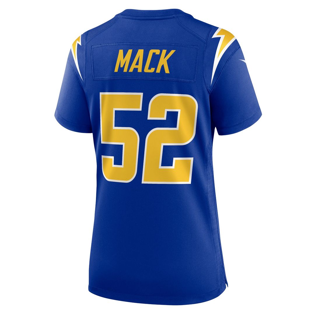 Khalil Mack Los Angeles Chargers Nike Women's Alternate Game Jersey - Royal Official NFL Team Apparel Football Fan Gear