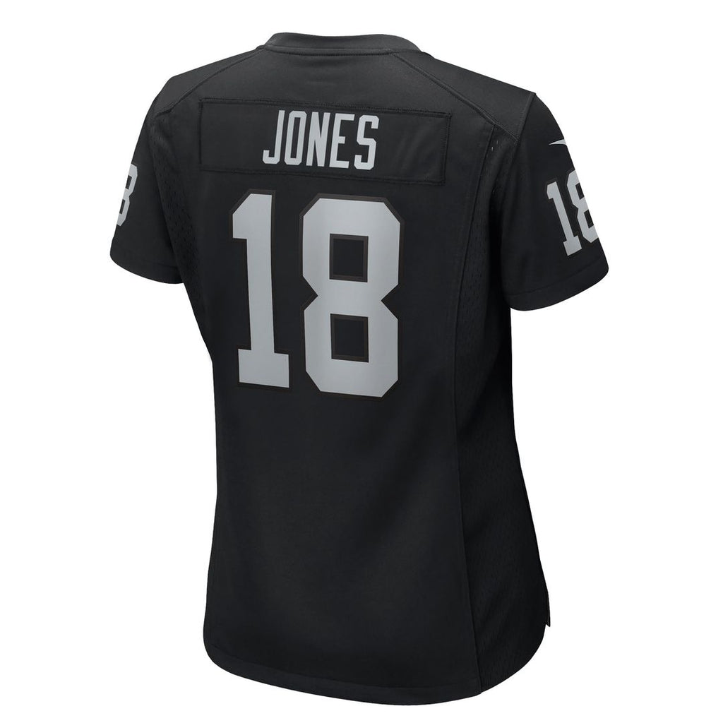 Jack Jones Las Vegas Raiders Nike Women's Game Jersey - Black Official NFL Team Apparel Football Fan Gear