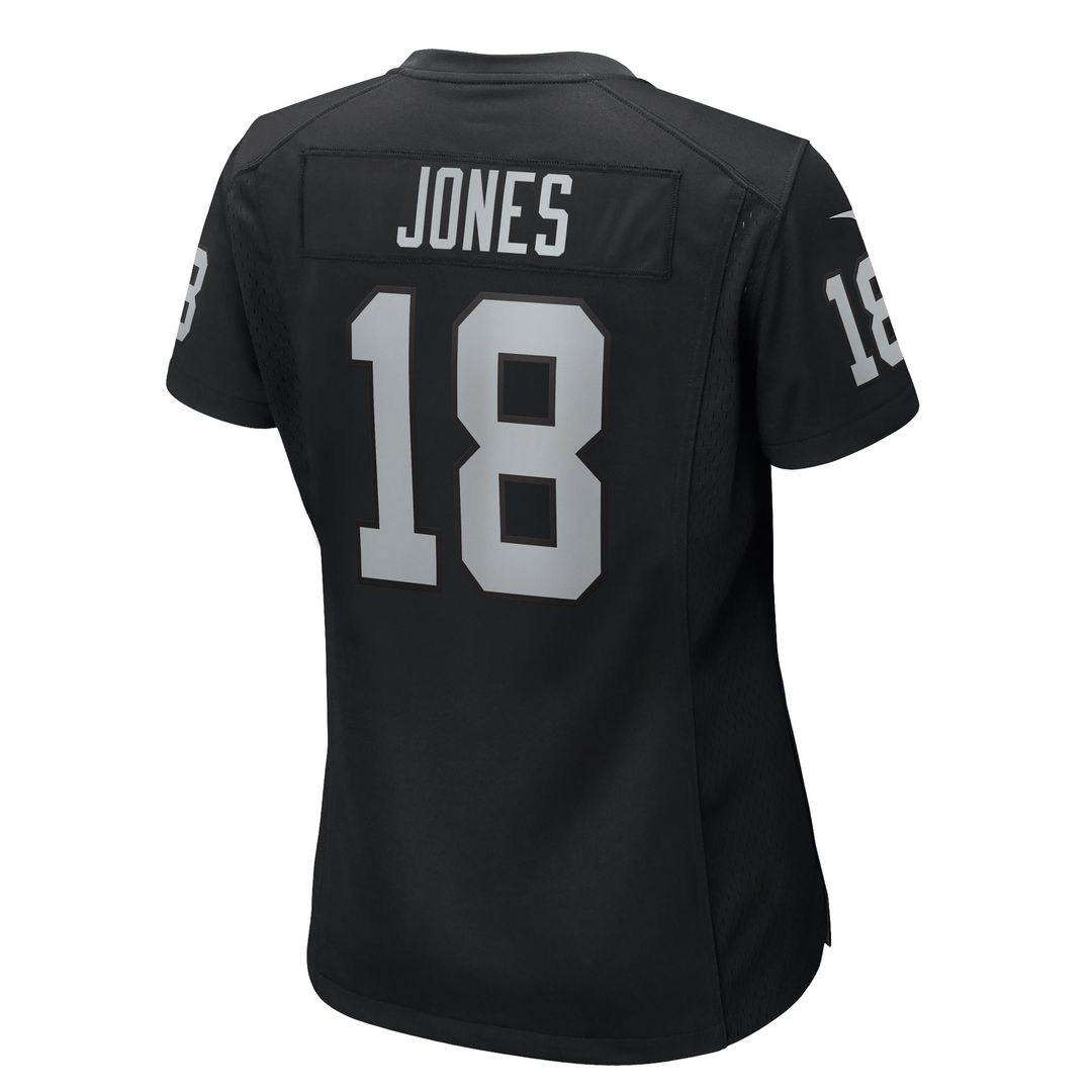 Jack Jones Las Vegas Raiders Nike Women's Game Jersey - Black Official NFL Team Apparel Football Fan Gear