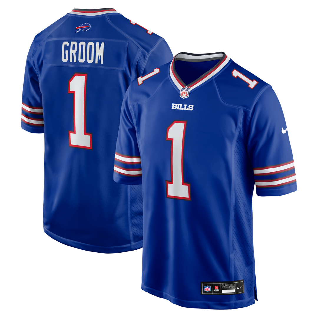 Number 1 Groom Buffalo Bills Nike Game Jersey - Royal Official NFL Team Apparel Football Fan Gear