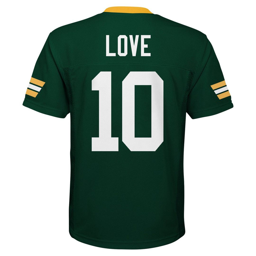 Jordan Love Green Bay Packers Youth Replica Player Jersey - Green Official NFL Team Apparel Football Fan Gear