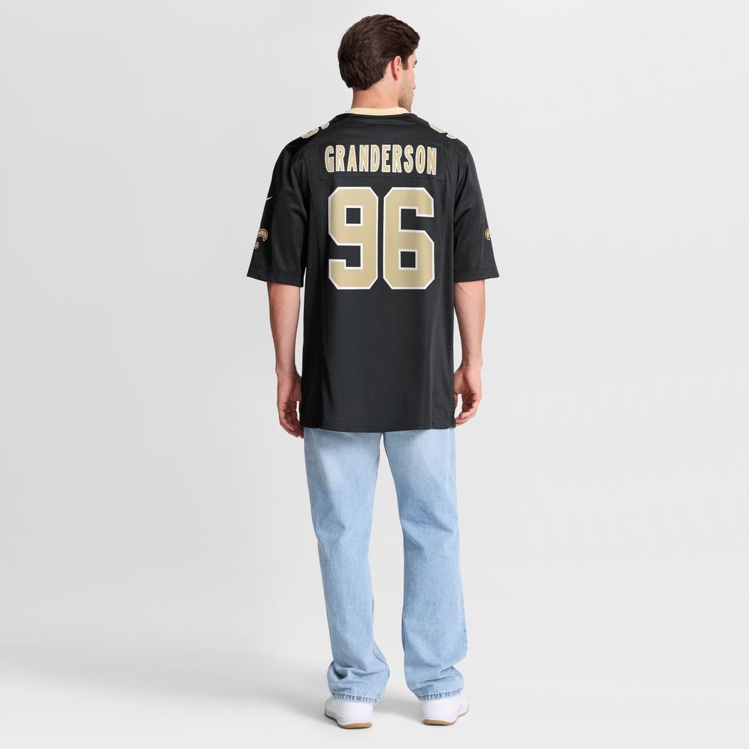 Carl Granderson New Orleans Saints Nike Game Jersey - Black Official NFL Team Apparel Football Fan Gear