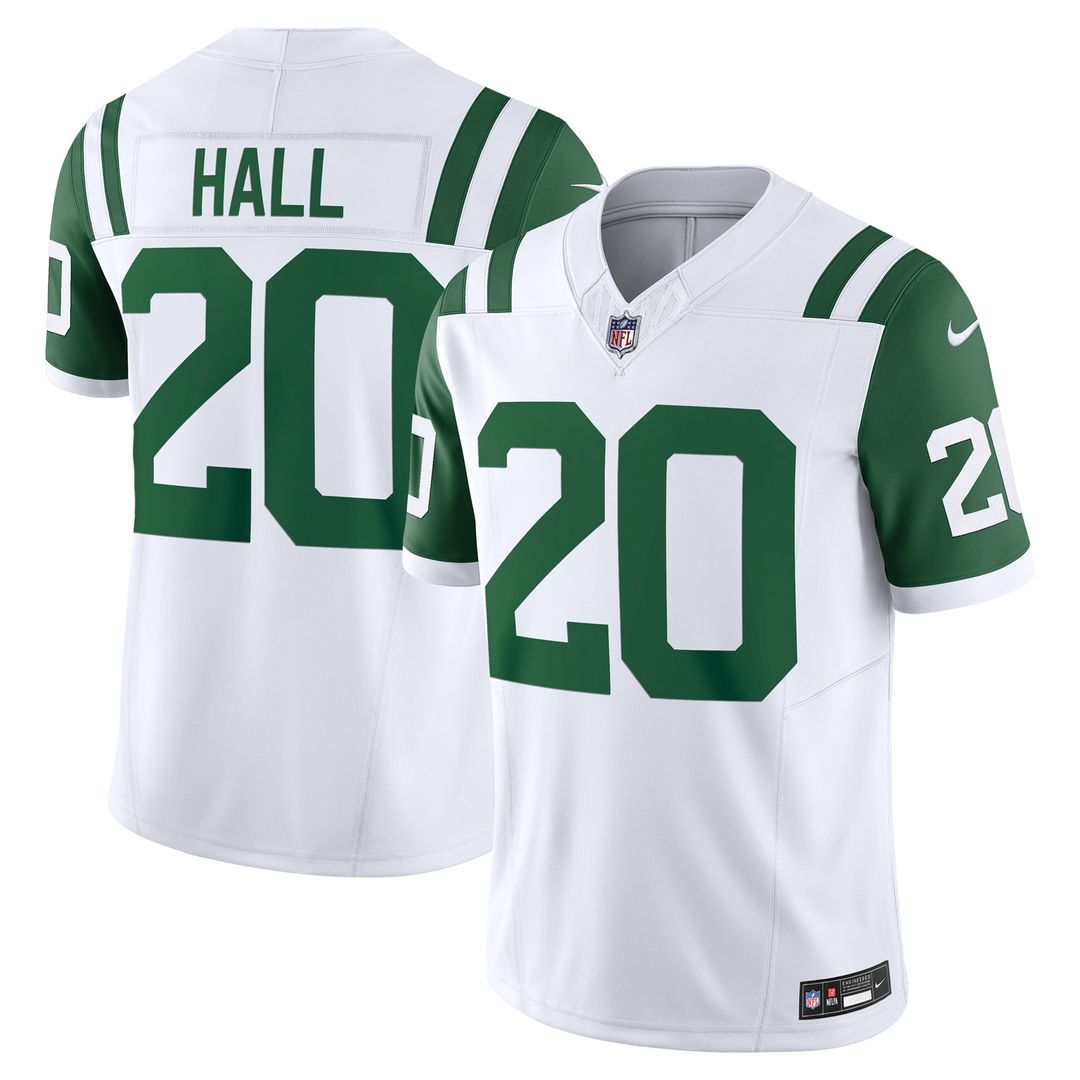 Breece Hall New York Jets Nike Classic Alternate Vapor F.U.S.E. Limited Jersey - White Official NFL Team Apparel Football Fan Gear