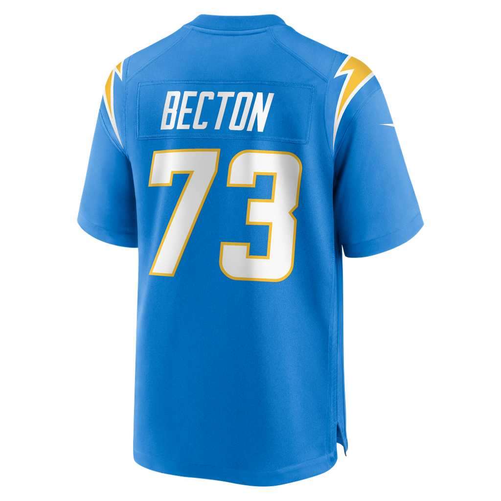 Mekhi Becton Los Angeles Chargers Nike Team Game Jersey - Powder Blue Official NFL Team Apparel Football Fan Gear