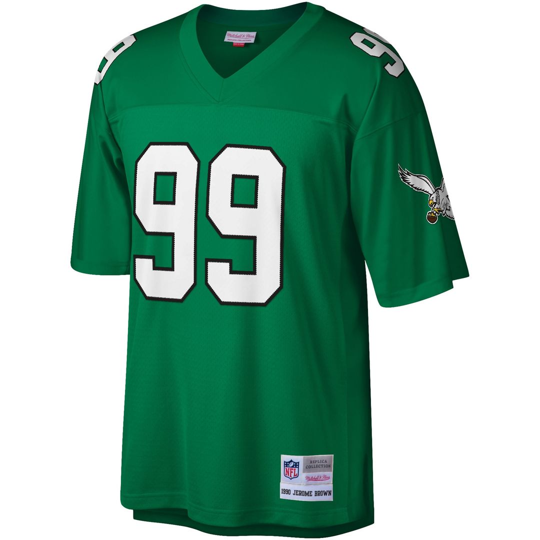 Jerome Brown Philadelphia Eagles Mitchell & Ness Legacy Replica Jersey - Kelly Green Official NFL Team Apparel Football Fan Gear