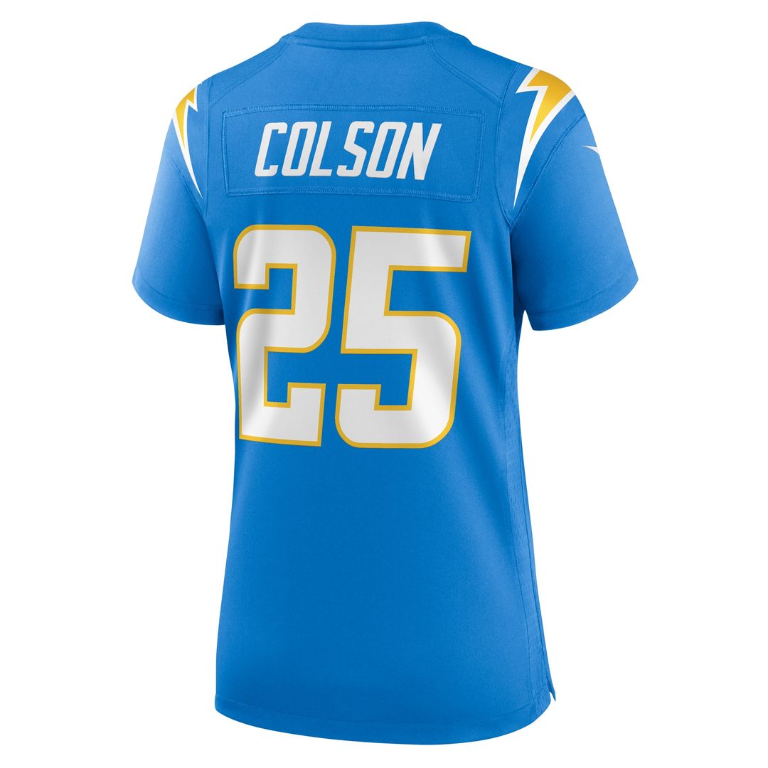 Junior Colson Los Angeles Chargers Nike Women's Game Jersey - Powder Blue Official NFL Team Apparel Football Fan Gear