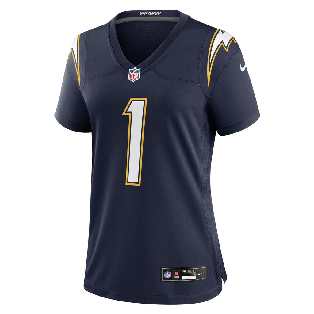 Quentin Johnston Los Angeles Chargers Nike Women's Alternate Charger Power Game Jersey - Gold Official NFL Team Apparel Football Fan Gear