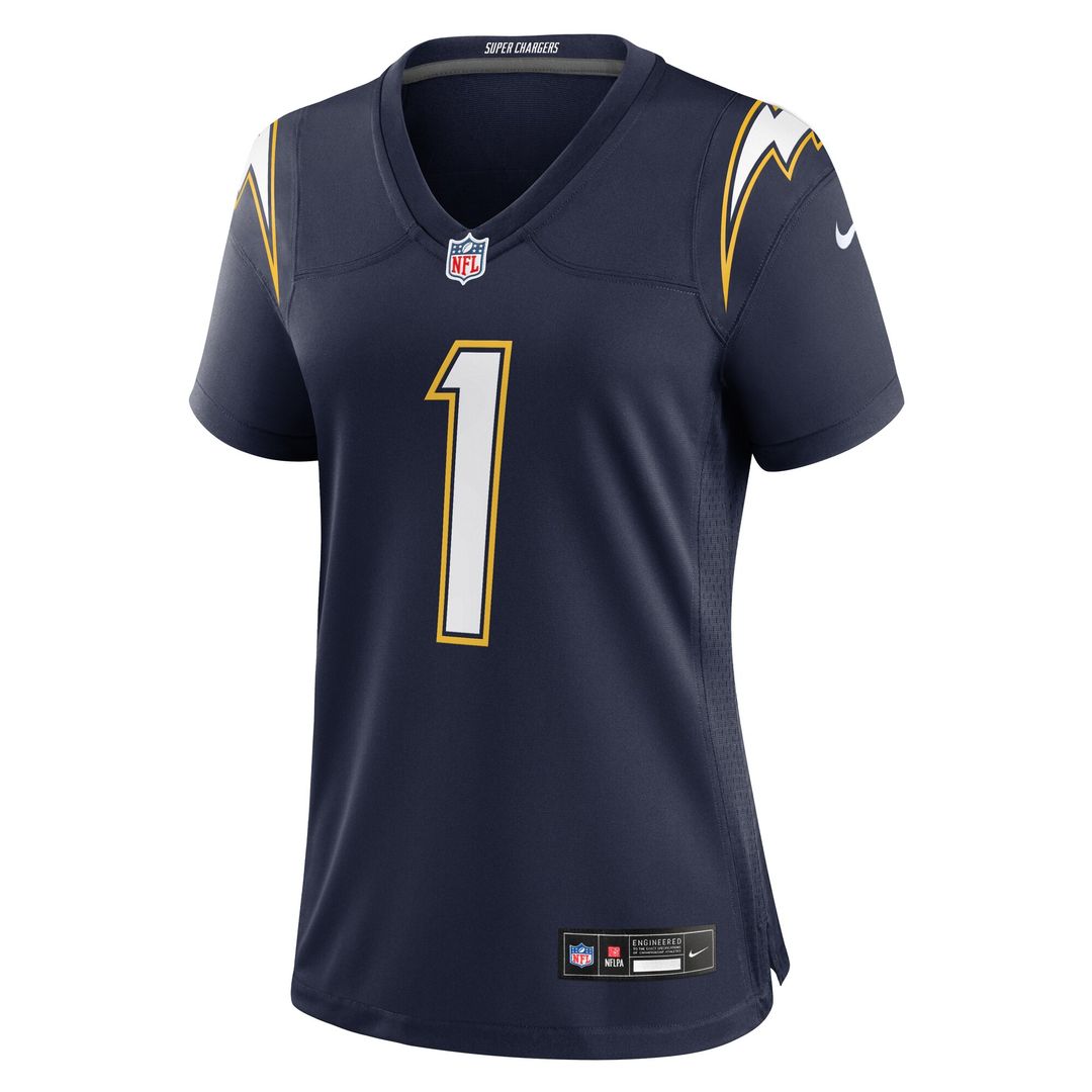 Quentin Johnston Los Angeles Chargers Nike Women's Alternate Charger Power Game Jersey - Gold Official NFL Team Apparel Football Fan Gear