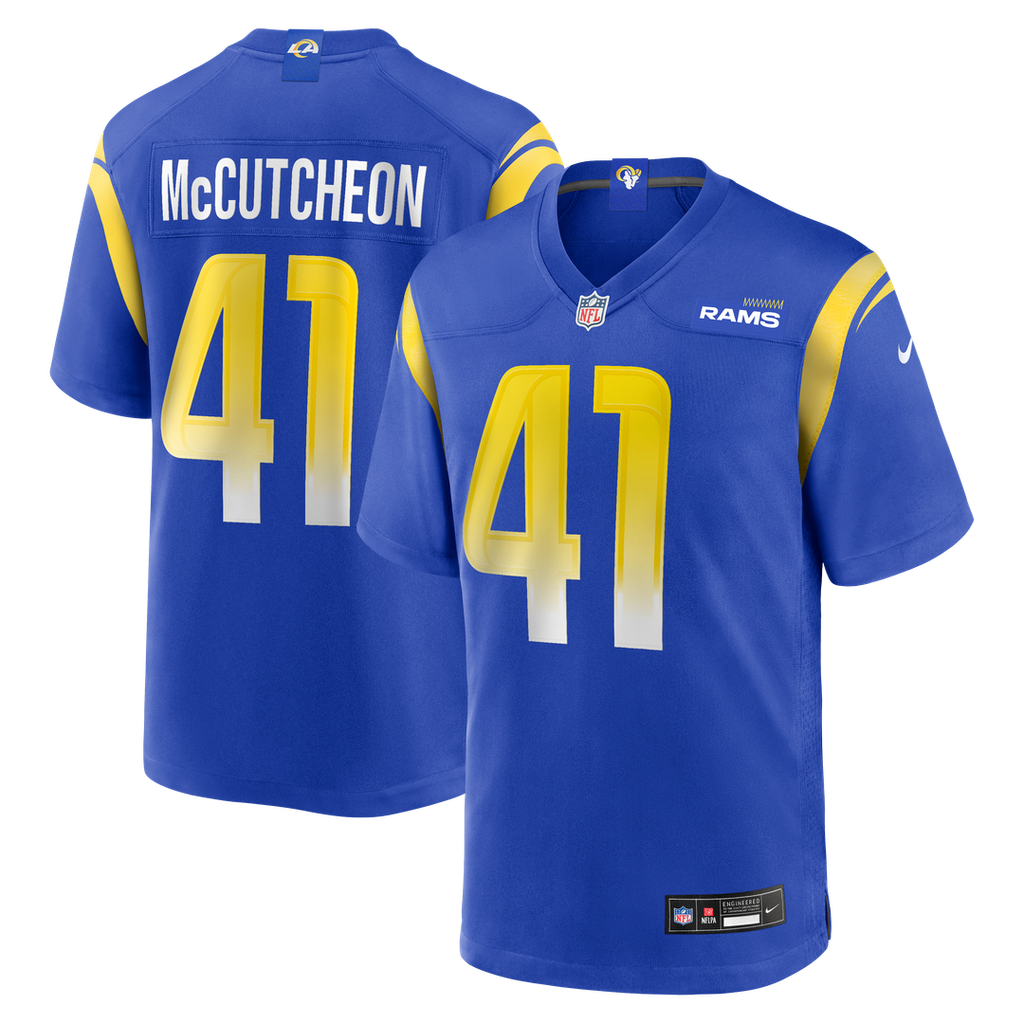 Cameron McCutcheon Los Angeles Rams Nike Game Jersey - Royal Official NFL Team Apparel Football Fan Gear