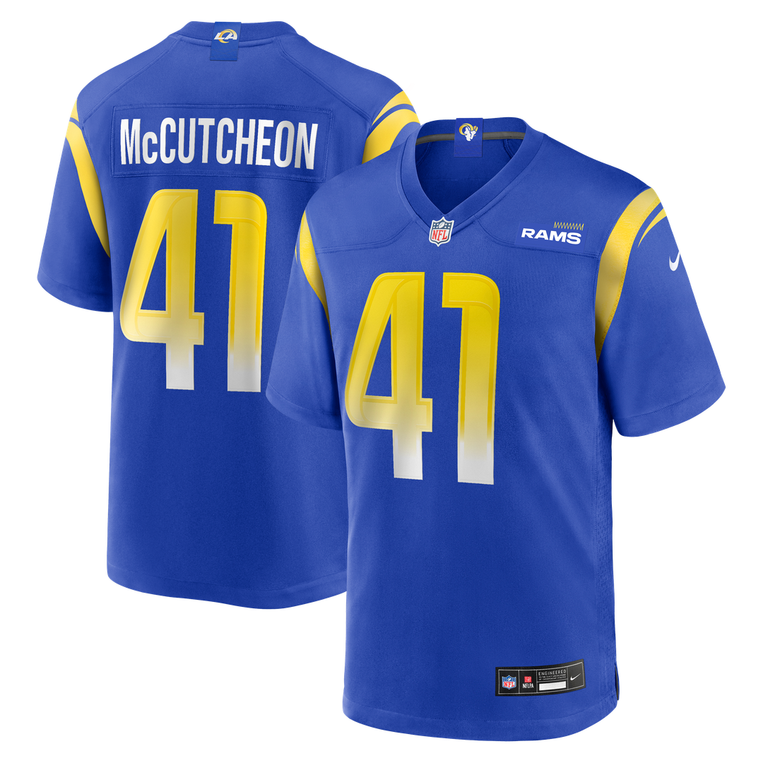 Cameron McCutcheon Los Angeles Rams Nike Game Jersey - Royal Official NFL Team Apparel Football Fan Gear