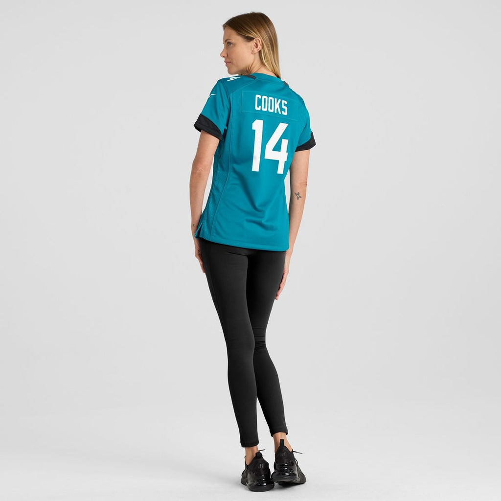 Elijah Cooks Jacksonville Jaguars Nike Women's Team Game Jersey - Teal Official NFL Team Apparel Football Fan Gear