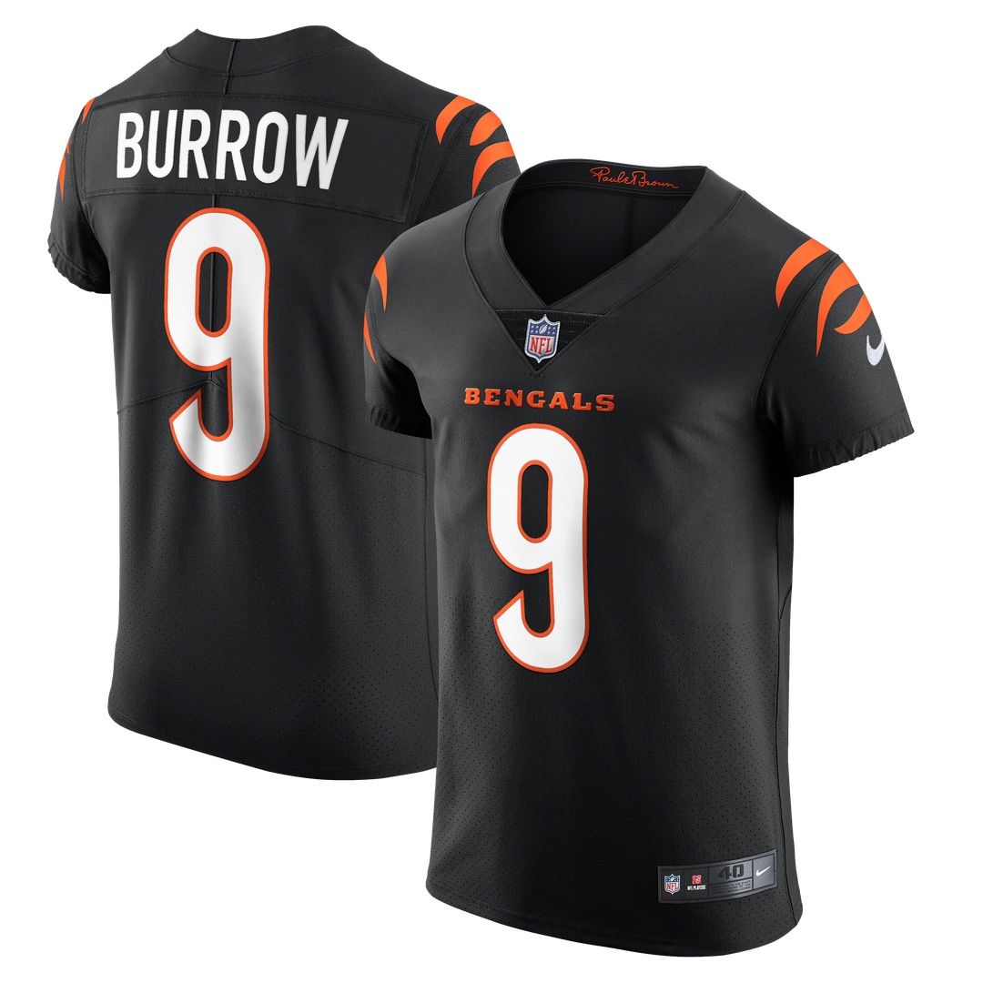Joe Burrow Cincinnati Bengals Nike Vapor Elite Jersey - Black Official NFL Team Apparel Football Fan Gear
