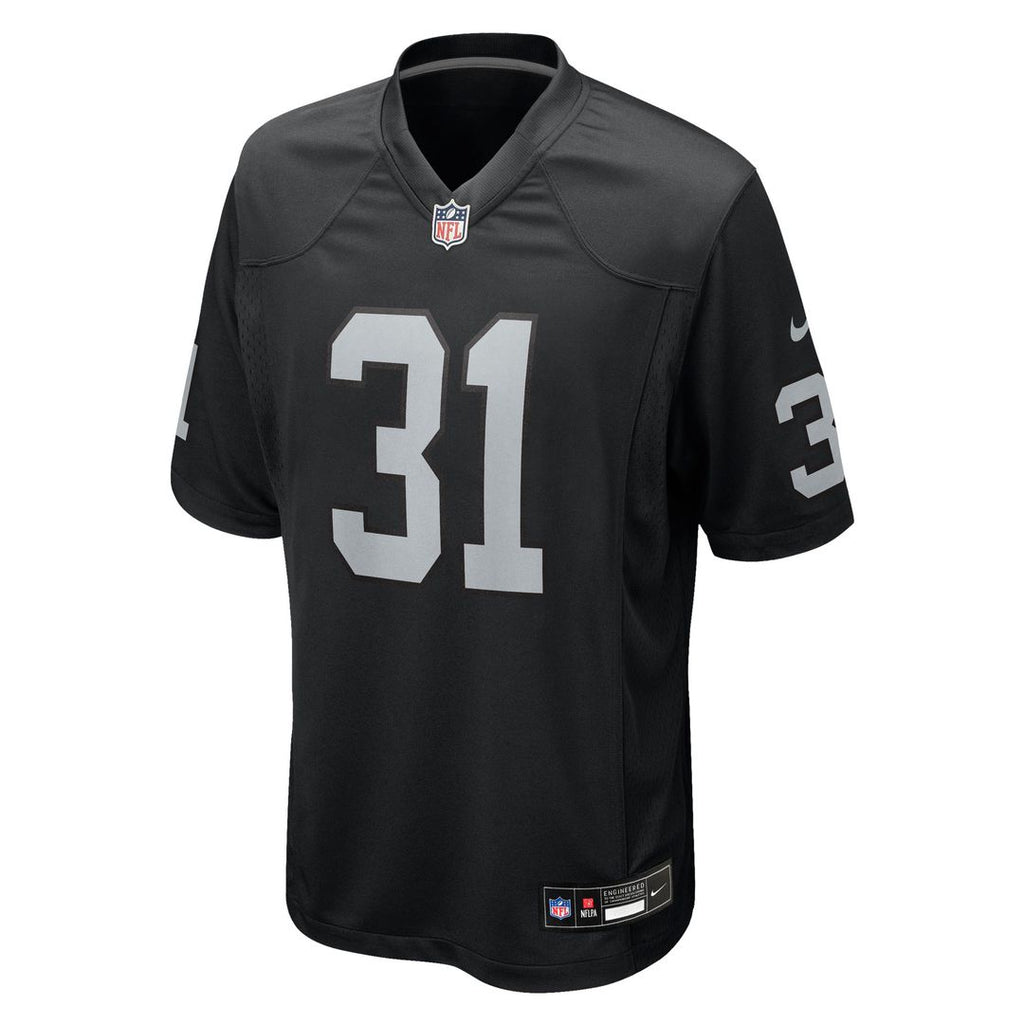 Raheem Mostert Las Vegas Raiders Nike Team Game Jersey - Black Official NFL Team Apparel Football Fan Gear