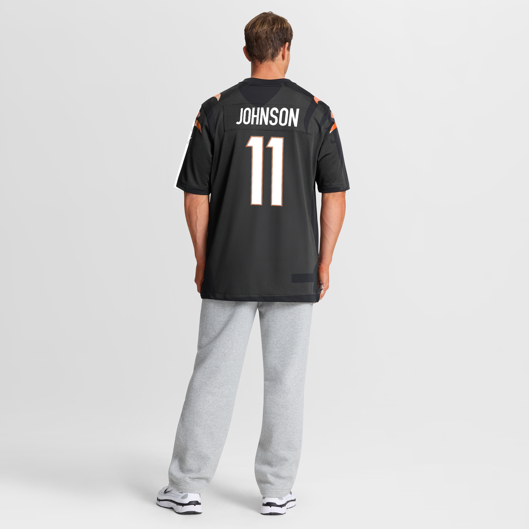 Josh Johnson Cincinnati Bengals Nike Team Game Jersey - Black Official NFL Team Apparel Football Fan Gear