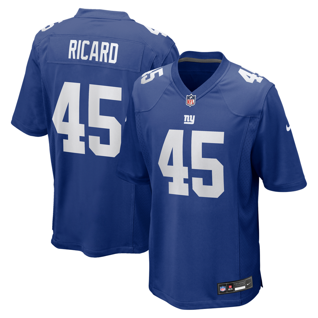 Patrick Ricard New York Giants Nike Team Game Jersey - Royal Official NFL Team Apparel Football Fan Gear