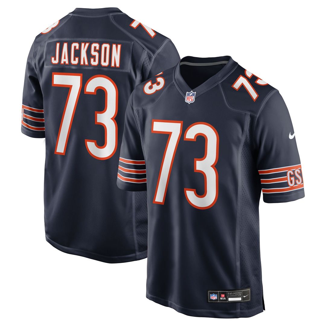 Jonah Jackson Chicago Bears Nike Team Game Jersey - Navy Official NFL Team Apparel Football Fan Gear