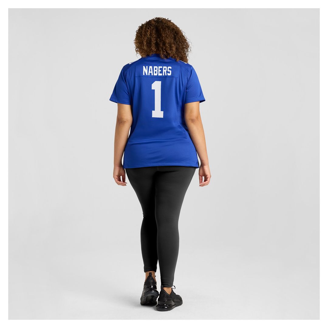 Malik Nabers New York Giants Nike Women's Game Jersey - Royal Official NFL Team Apparel Football Fan Gear