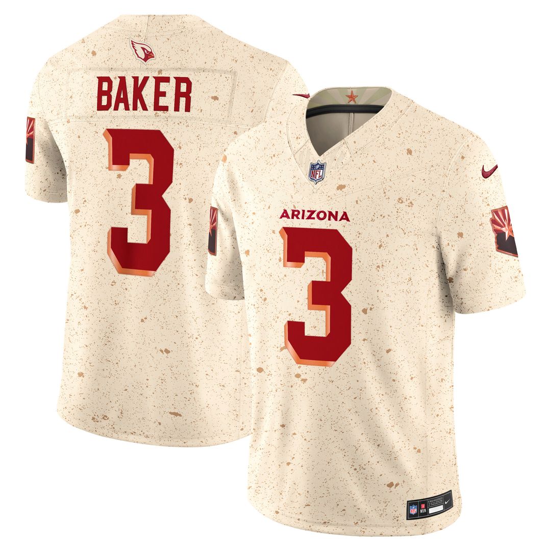 Budda Baker Arizona Cardinals Nike 2025 Rivalries Collection Stitched Limited Jersey - Natural Official NFL Team Apparel Football Fan Gear