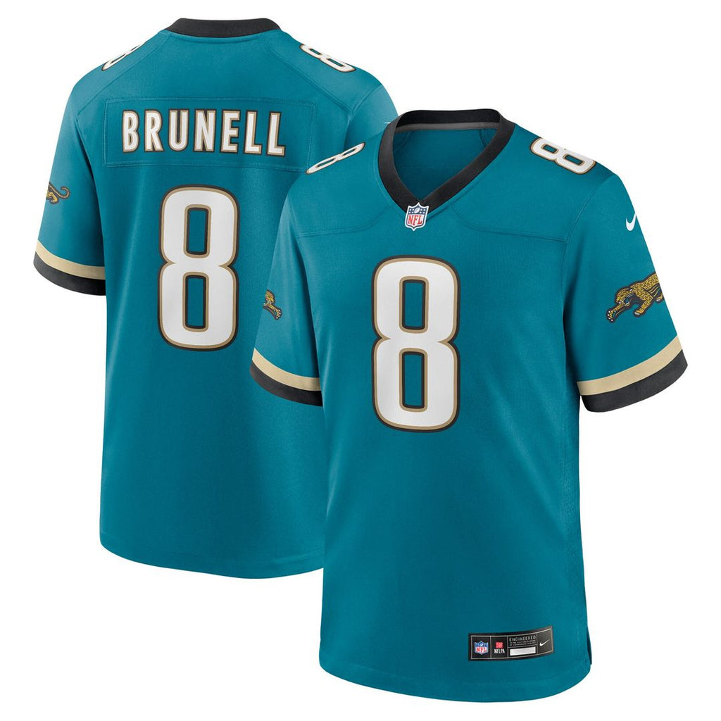 Mark Brunell Jacksonville Jaguars Nike Retired Player Alternate Game Jersey - Teal Official NFL Team Apparel Football Fan Gear