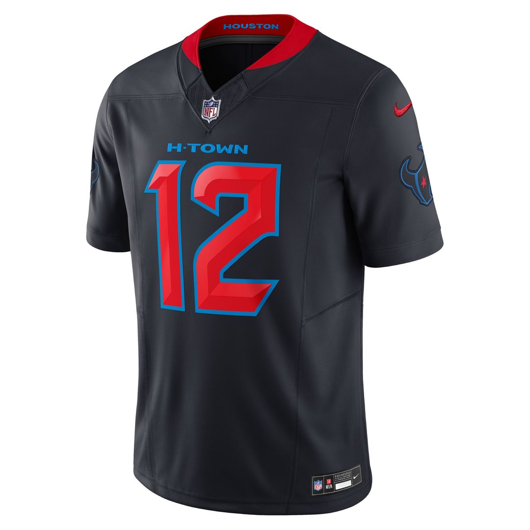 Nico Collins Houston Texans Nike Alternate 2 Vapor F.U.S.E. Limited Jersey - Navy Official NFL Team Apparel Football Fan Gear