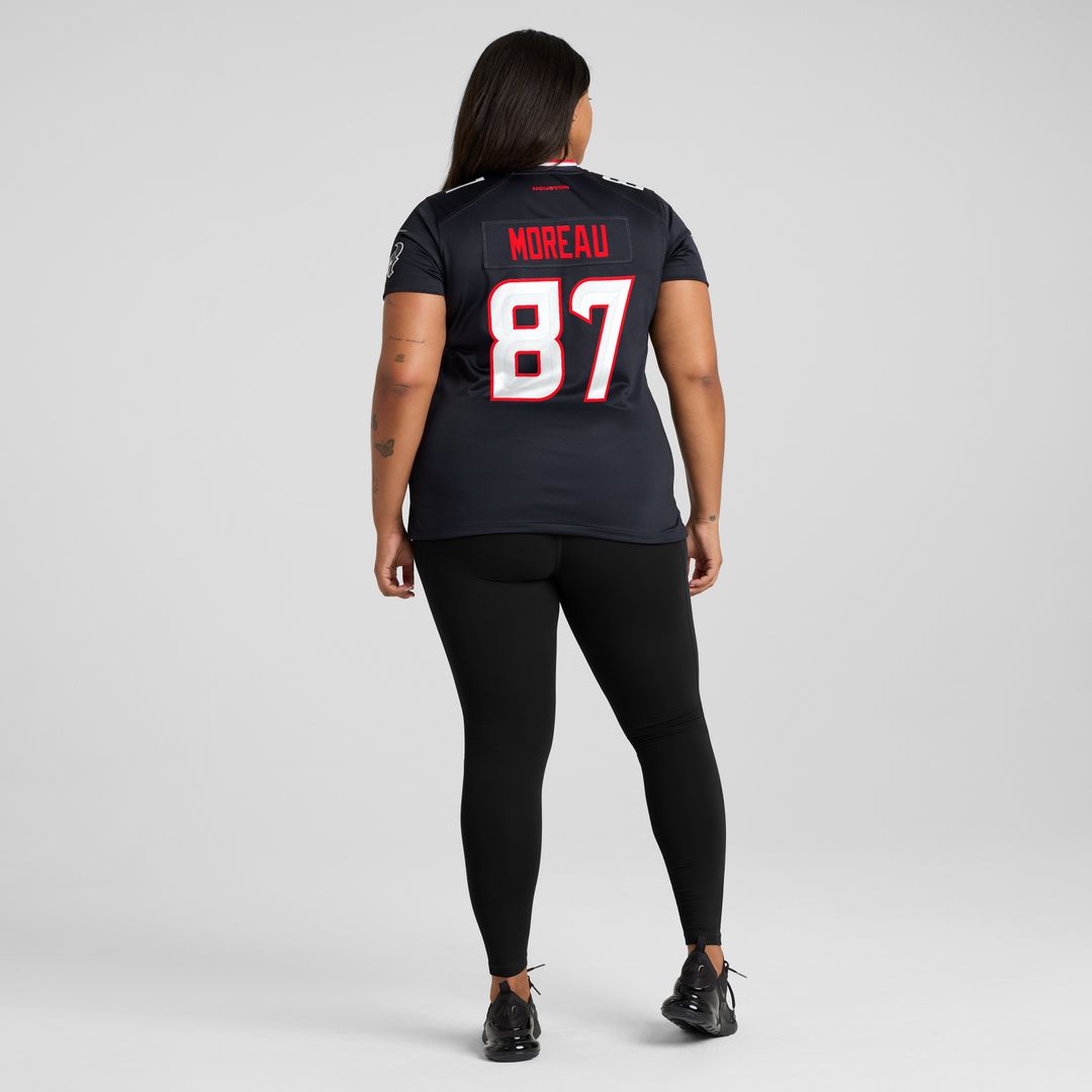 Foster Moreau Houston Texans Nike Women's Team Game Jersey - Navy Official NFL Team Apparel Football Fan Gear