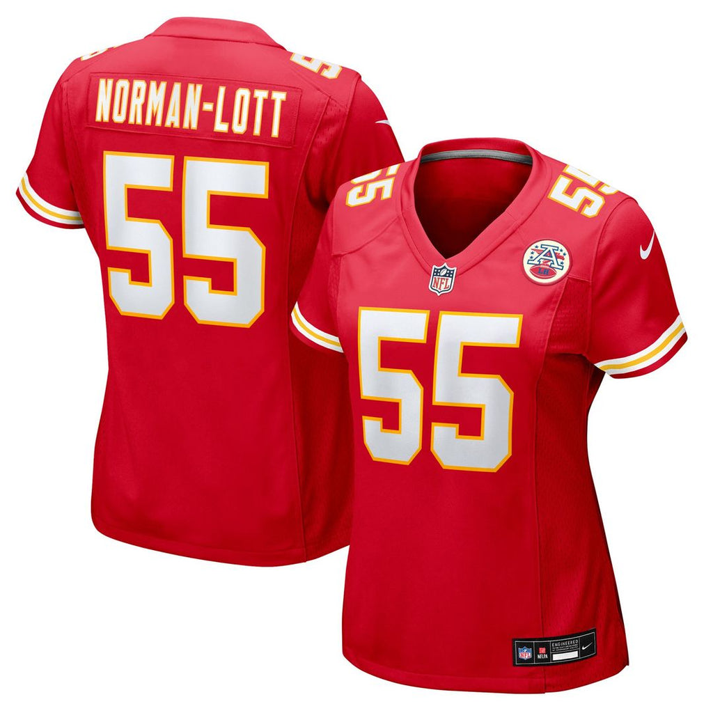 Omarr Norman-Lott Kansas City Chiefs Nike Women's Team Game Jersey - Red Official NFL Team Apparel Football Fan Gear