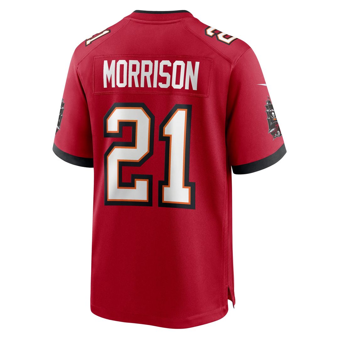 Benjamin Morrison Tampa Bay Buccaneers Nike Team Game Jersey - Red Official NFL Team Apparel Football Fan Gear