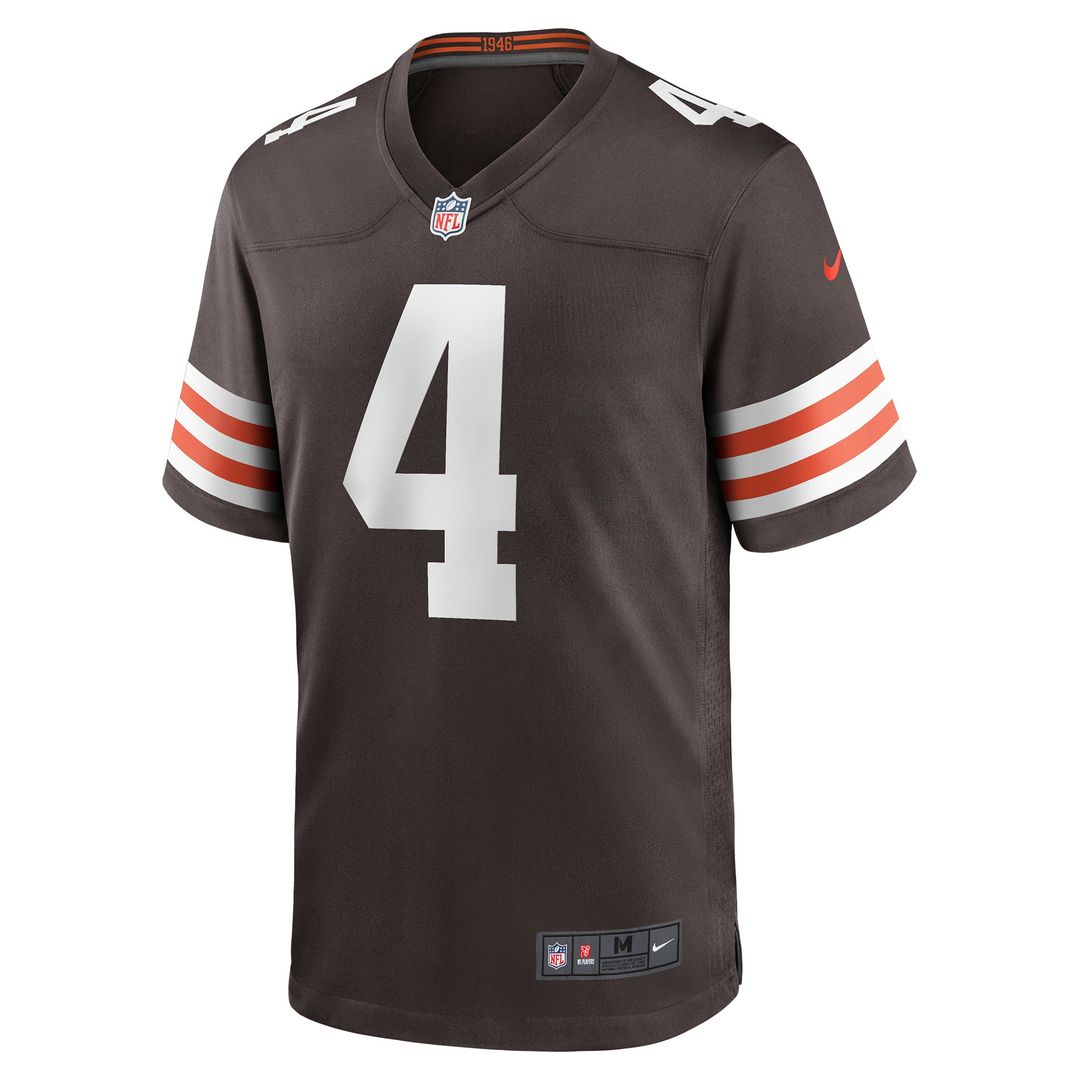 Deshaun Watson Cleveland Browns Nike Game Jersey - Brown Official NFL Team Apparel Football Fan Gear