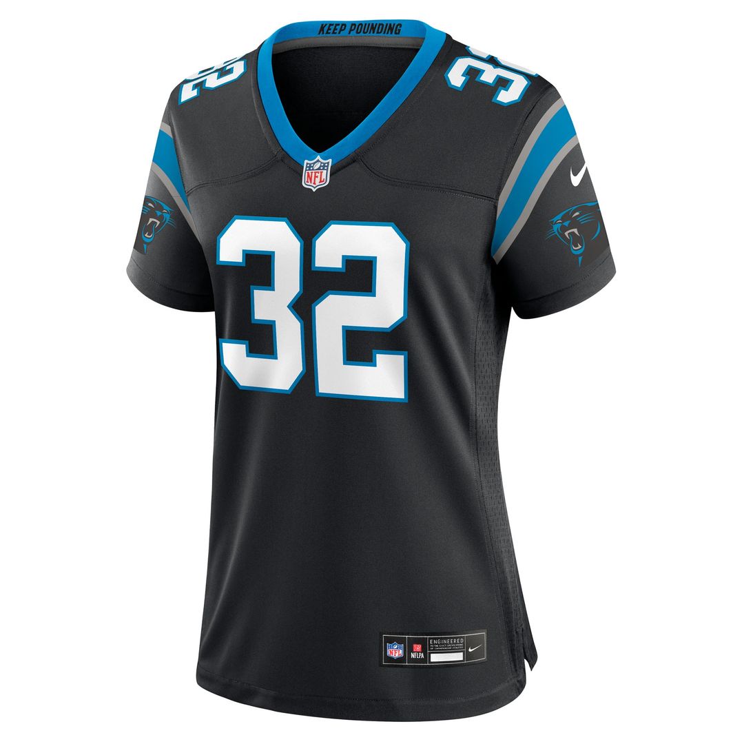 Trevin Wallace Carolina Panthers Nike Women's Team Game Jersey - Black Official NFL Team Apparel Football Fan Gear