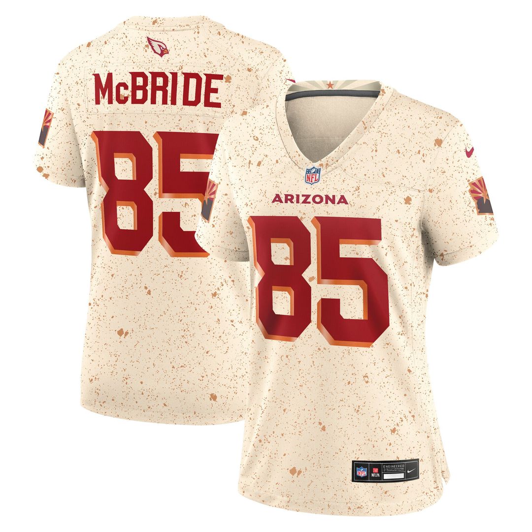 Trey McBride Arizona Cardinals Nike Women's 2025 Rivalries Collection Game Jersey - Natural Official NFL Team Apparel Football Fan Gear