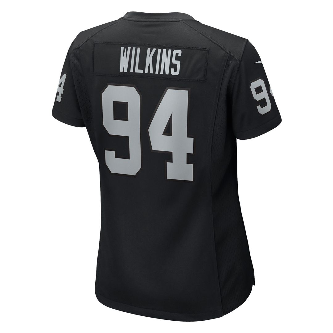 Christian Wilkins Las Vegas Raiders Nike Women's Team Game Jersey - Black Official NFL Team Apparel Football Fan Gear